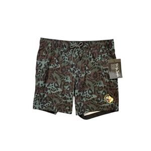Howitzer Boardshort Mens S Small Cheebruh Cheetah Stretch Unlined Hybrid Volley